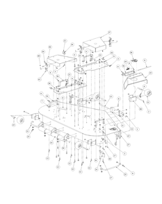 Fabricated Cutter Deck Diagram and Parts List for M60-KW (53AB5D8X150-25-HP)(2003) Cub Cadet Lawn Tractor